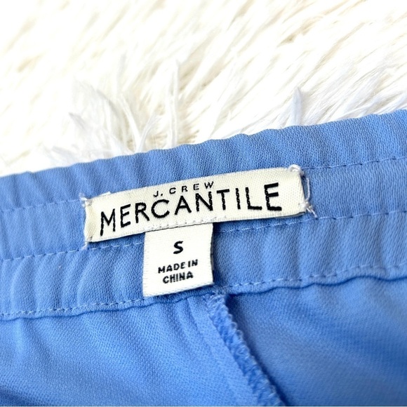 J. Crew Mercantile Shorts Easy Pull On Drawstring High-Rise Blue, Size Small - Picture 4 of 6